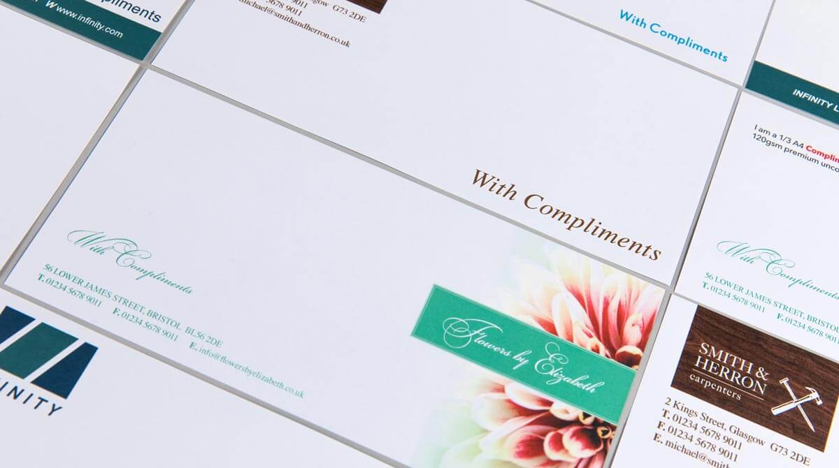 Digital Print Compliment Slip